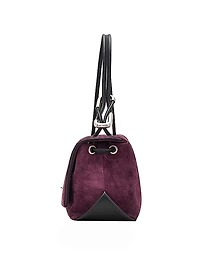 The Suede Large Dual Shoulder Bag