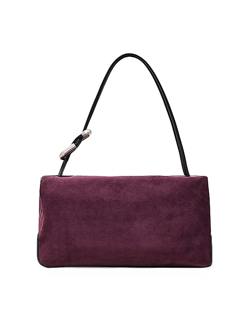 The Suede Large Dual Shoulder Bag