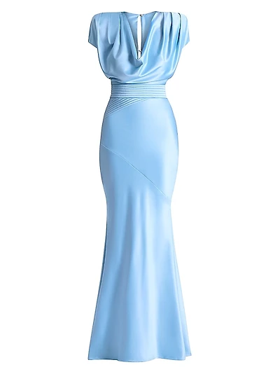 Ilium Bias-Cut Satin Gown