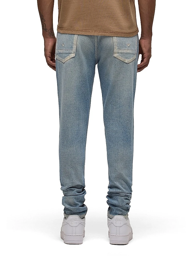 Zack Washed Denim Skinny Jeans