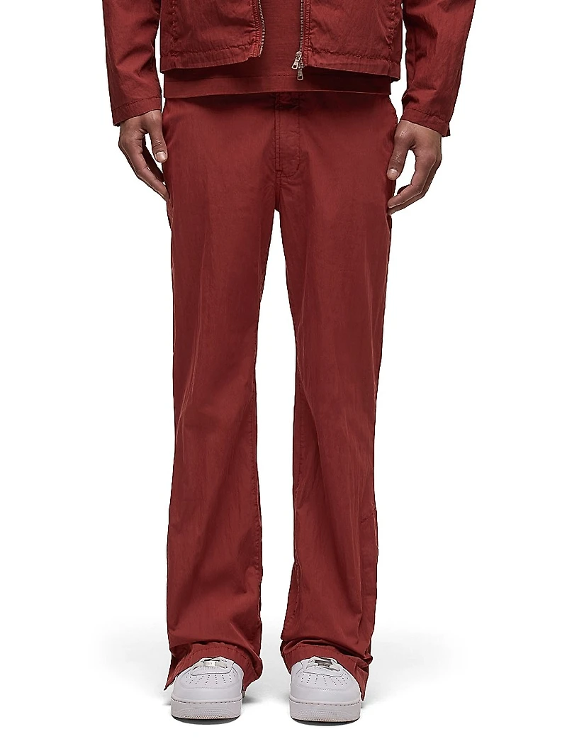 Walker Cotton-Blend Straight-Leg Pants