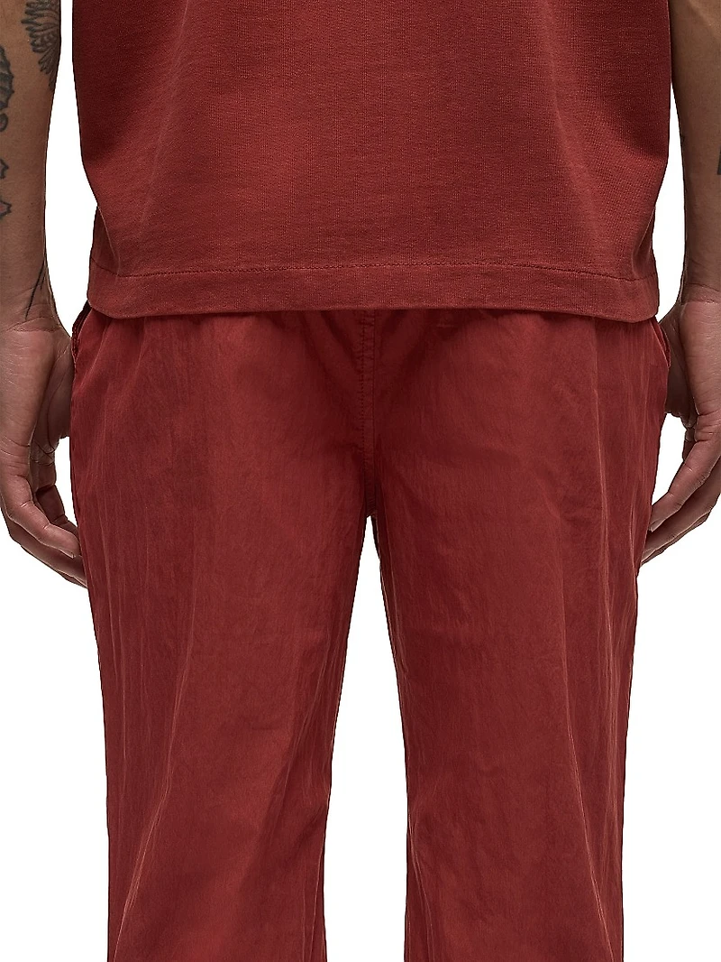 Walker Cotton-Blend Straight-Leg Pants