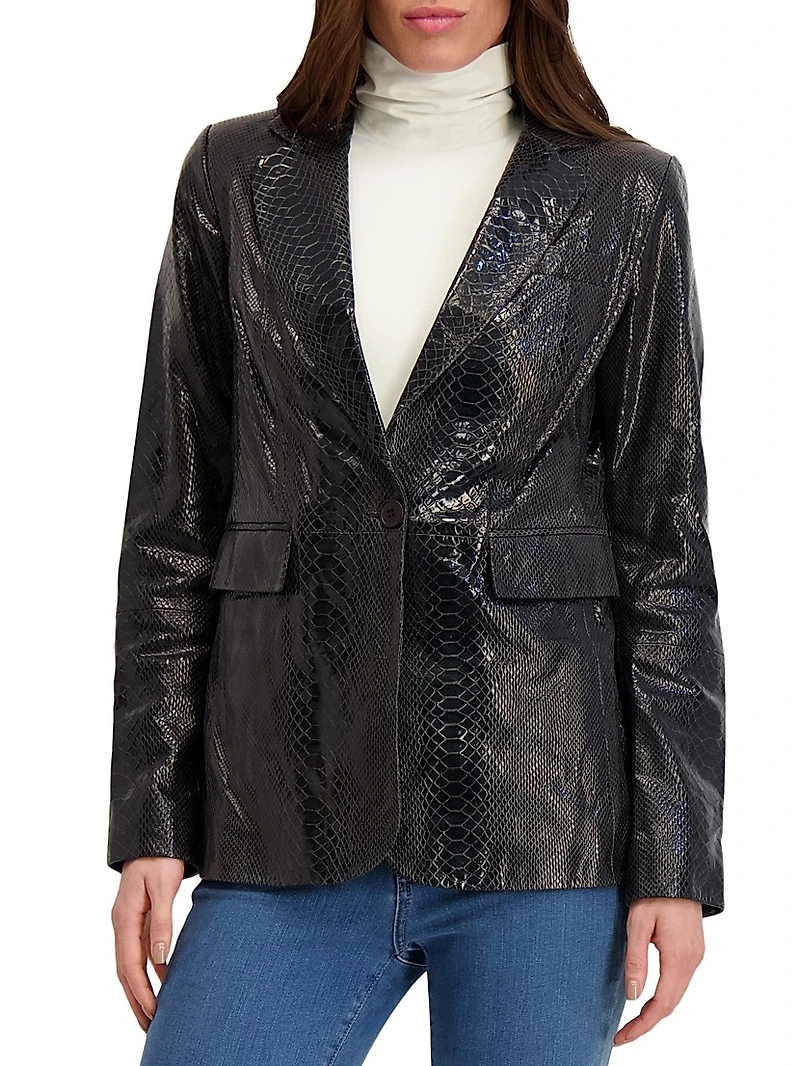 Metis Suede Single Breasted Blazer