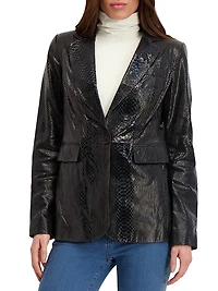 Metis Suede Single Breasted Blazer