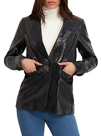 Metis Suede Single Breasted Blazer