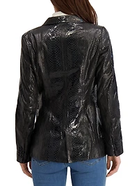 Metis Suede Single Breasted Blazer
