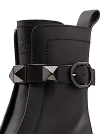 Roman 40MM Stud Calfskin Combat Boots