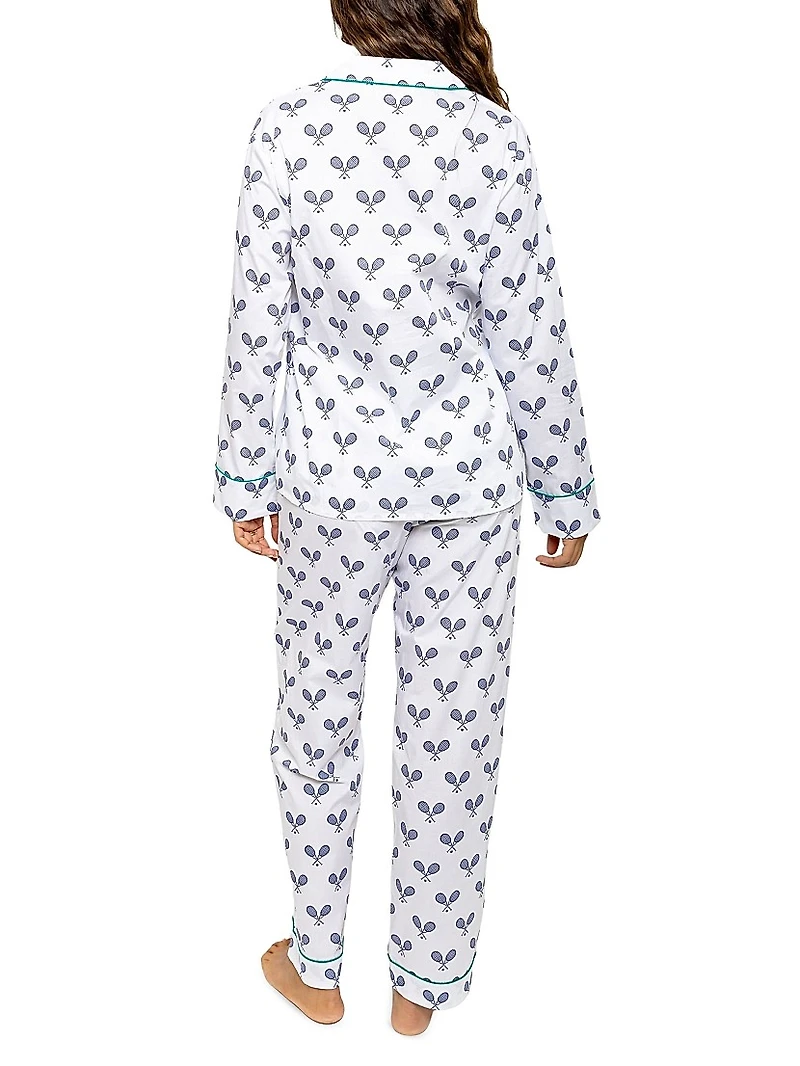 Women's Tennis Long Pajama Set