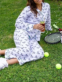 Women's Tennis Long Pajama Set