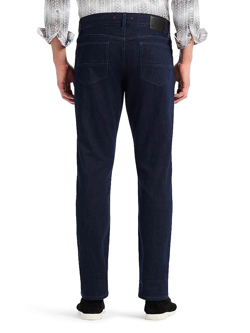 Gottsman Paisley-Cuff Jeans