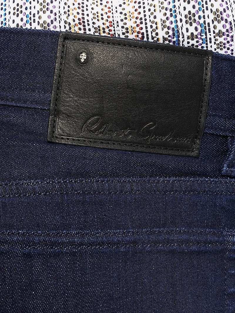 Gottsman Paisley-Cuff Jeans