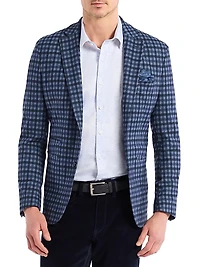 Marvin Checkered Knit Sport Coat
