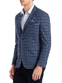 Marvin Checkered Knit Sport Coat