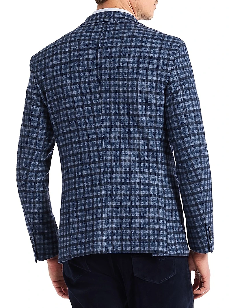 Marvin Checkered Knit Sport Coat