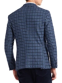 Marvin Checkered Knit Sport Coat