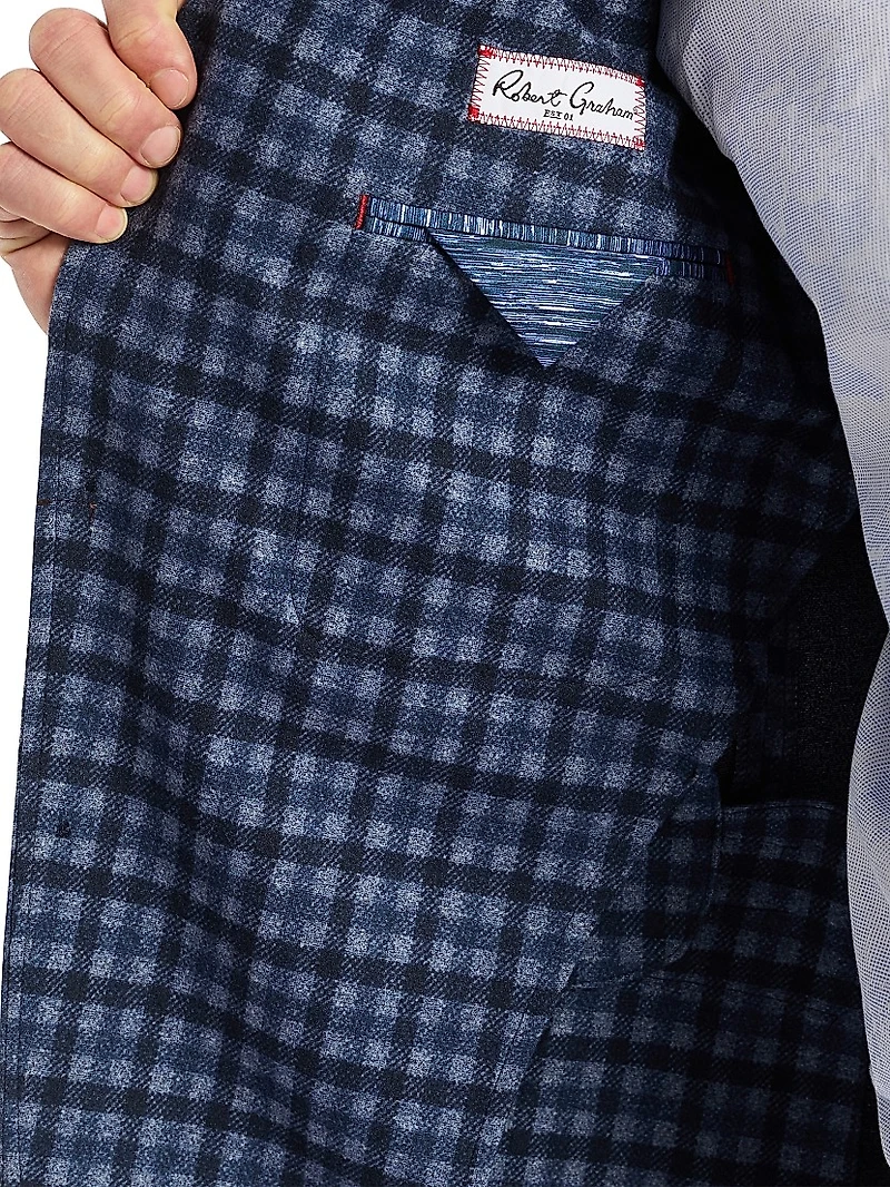 Marvin Checkered Knit Sport Coat