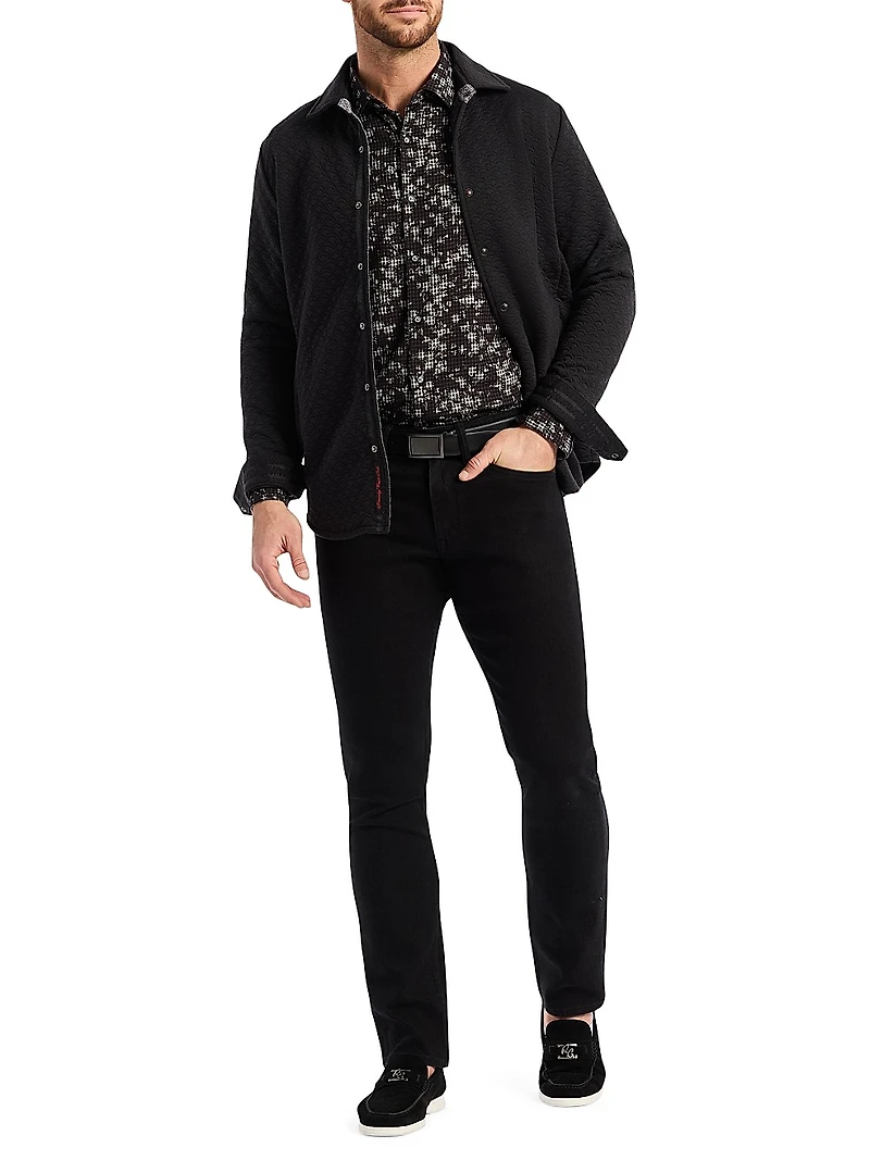 Downey Jacquard Shirt Jacket