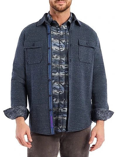 Vigano Knit Shirt Jacket