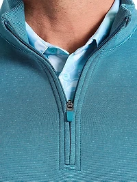 Textured Knit Quarter-Zip Sweater