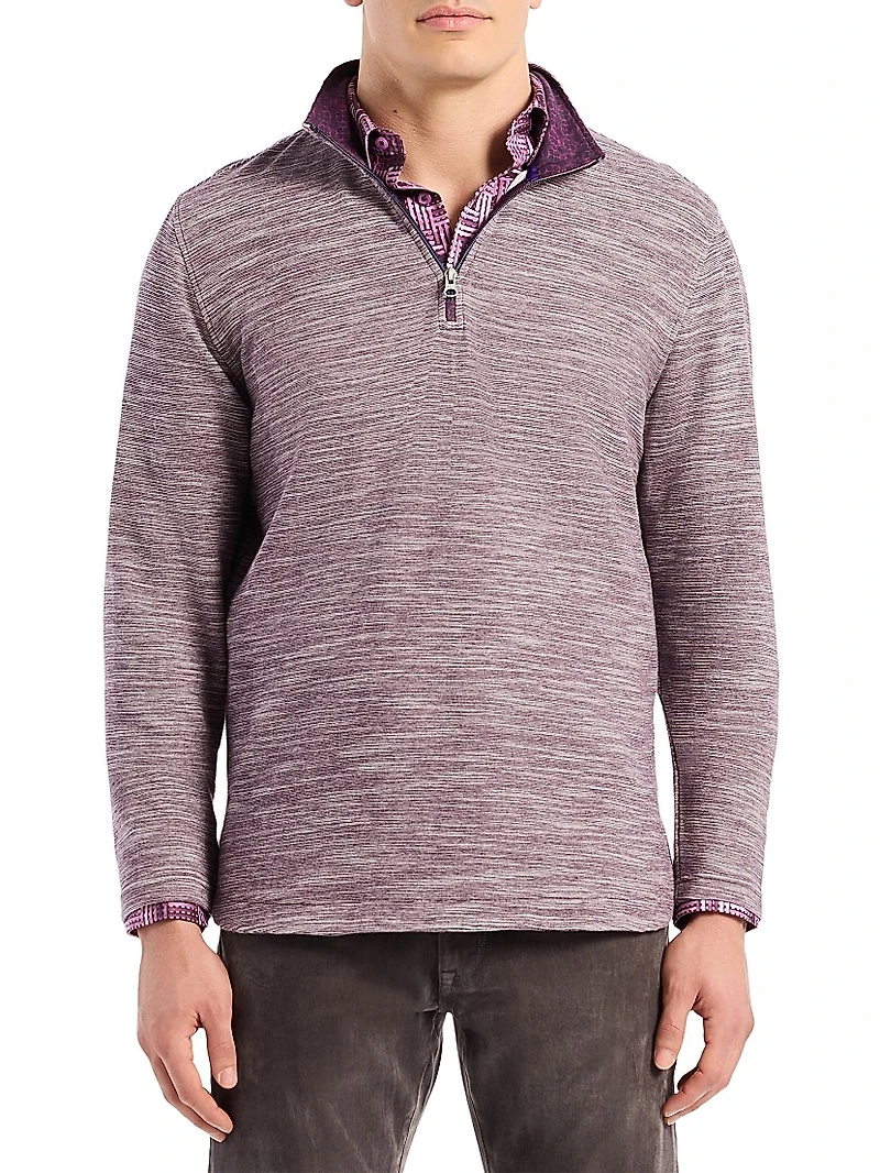 Ledson Cotton Quarter-Zip Top