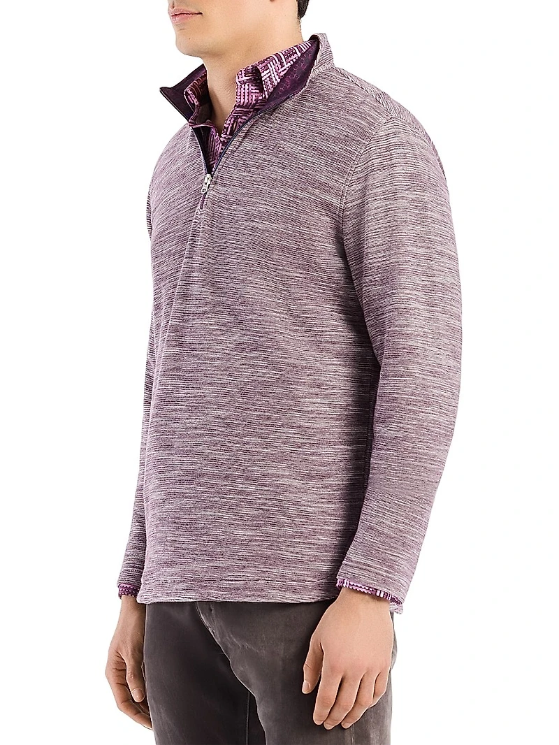Ledson Cotton Quarter-Zip Top