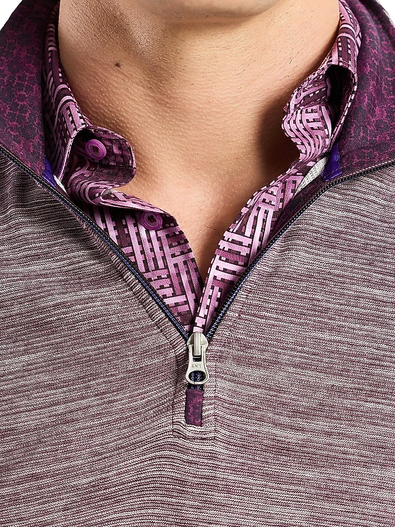 Ledson Cotton Quarter-Zip Top