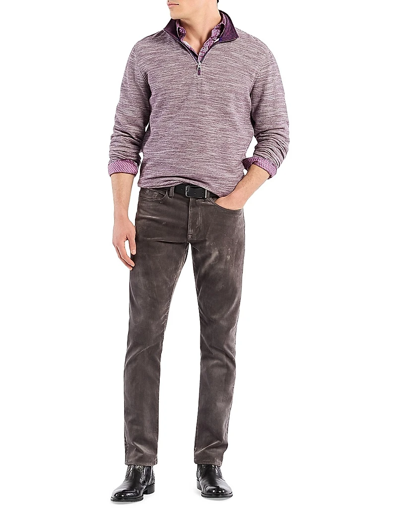 Ledson Cotton Quarter-Zip Top