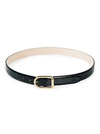 Mija Lacquer Leather Belt