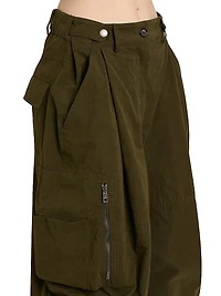 Baggy Cotton-Blend Cargo Trousers