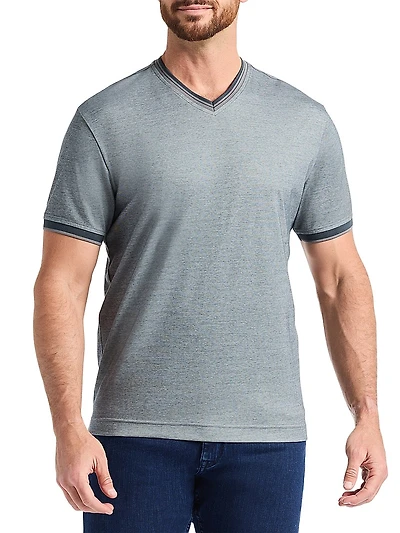 Holton Cotton-Blend V-Neck Top