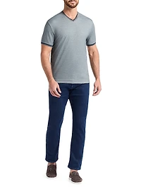 Holton Cotton-Blend V-Neck Top