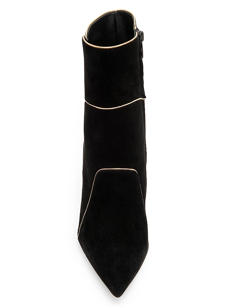 95MM Suede Ankle Boots