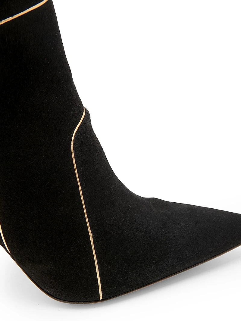 95MM Suede Ankle Boots
