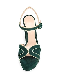 120MM Suede Platform Sandals
