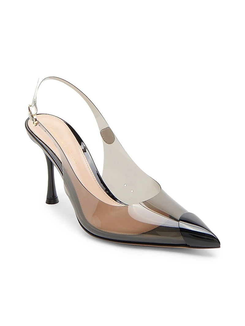 85MM Cap-Toe Slingback Pumps