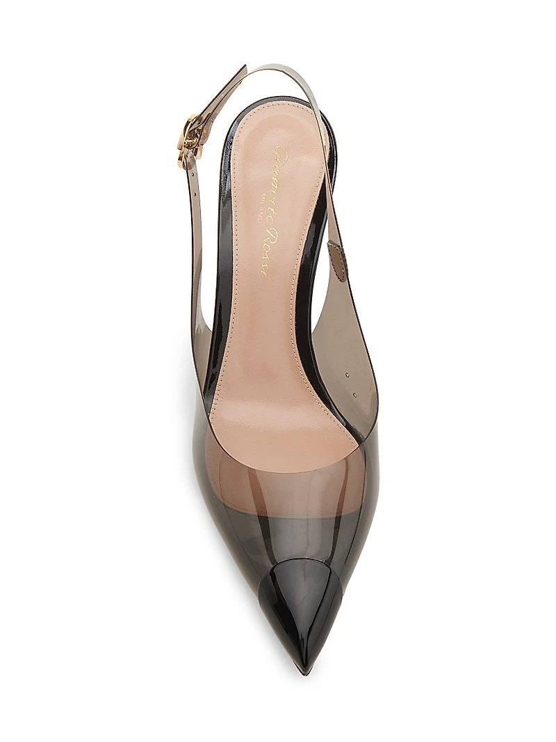85MM Cap-Toe Slingback Pumps