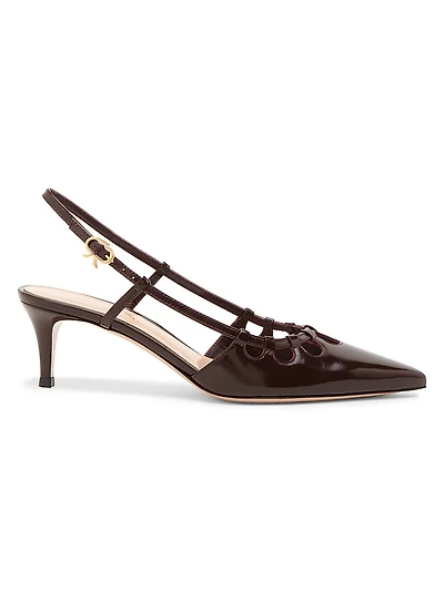 Nuit 55MM Leather Slingback Pumps