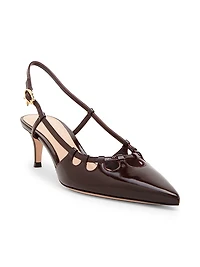 Nuit 55MM Leather Slingback Pumps