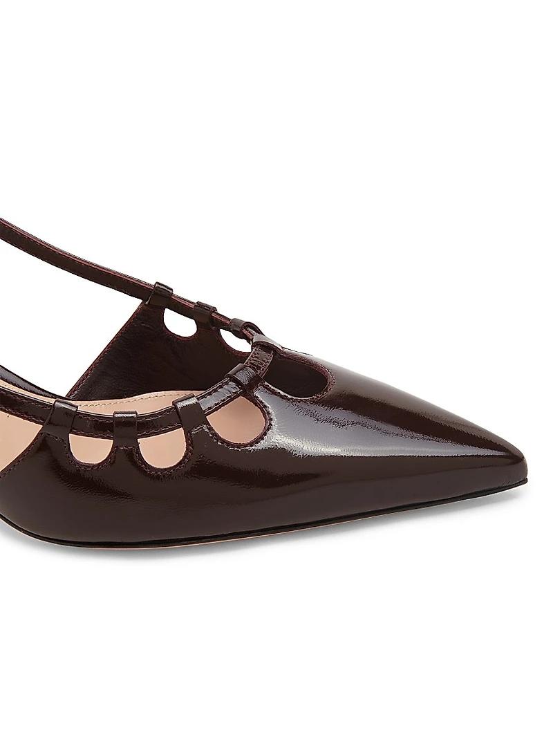 Nuit 55MM Leather Slingback Pumps
