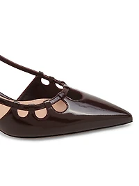 Nuit 55MM Leather Slingback Pumps