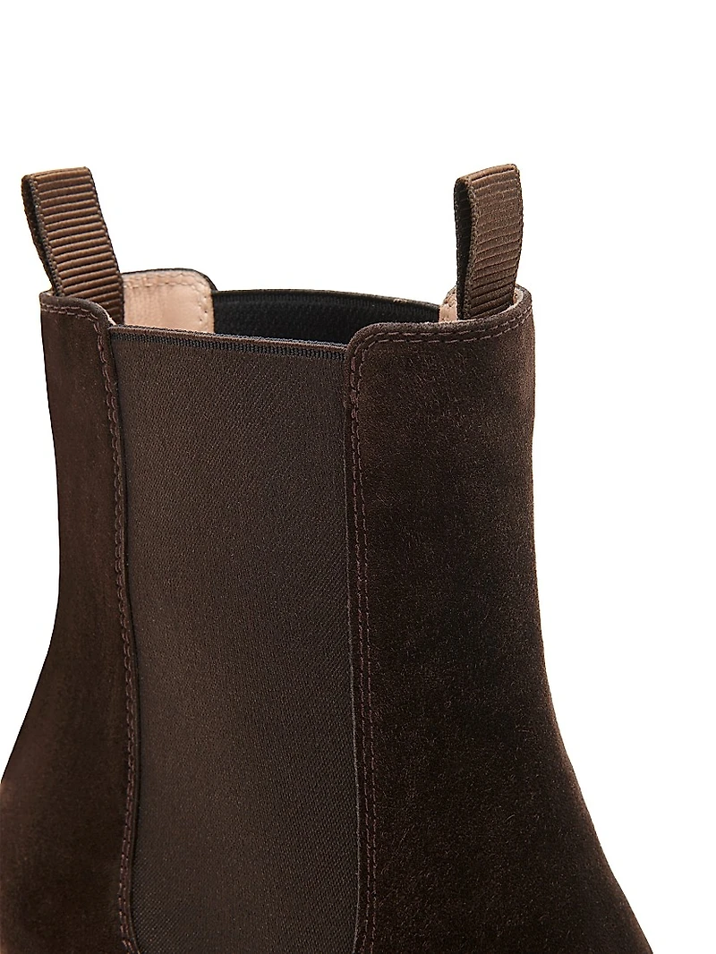 70MM Suede Chelsea Boots
