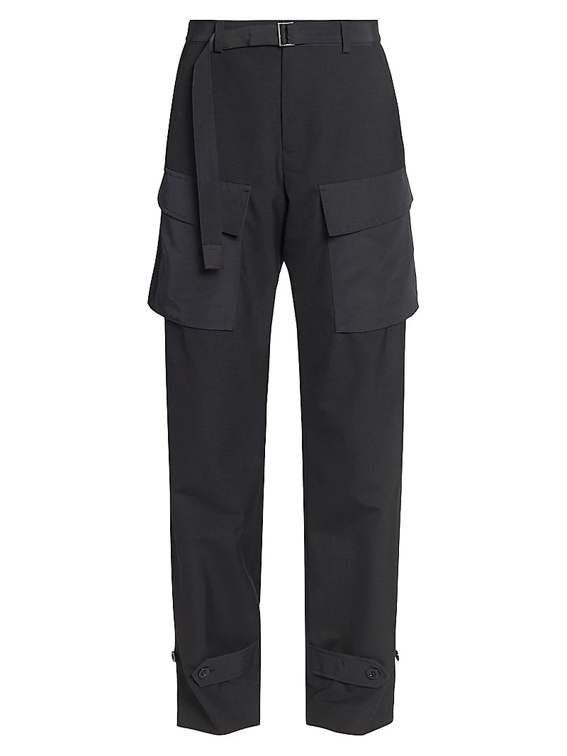 Cotton Cargo Suiting Pants