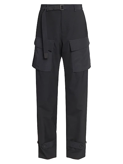 Cotton Cargo Suiting Pants