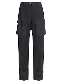 Cotton Cargo Suiting Pants
