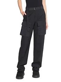 Cotton Cargo Suiting Pants