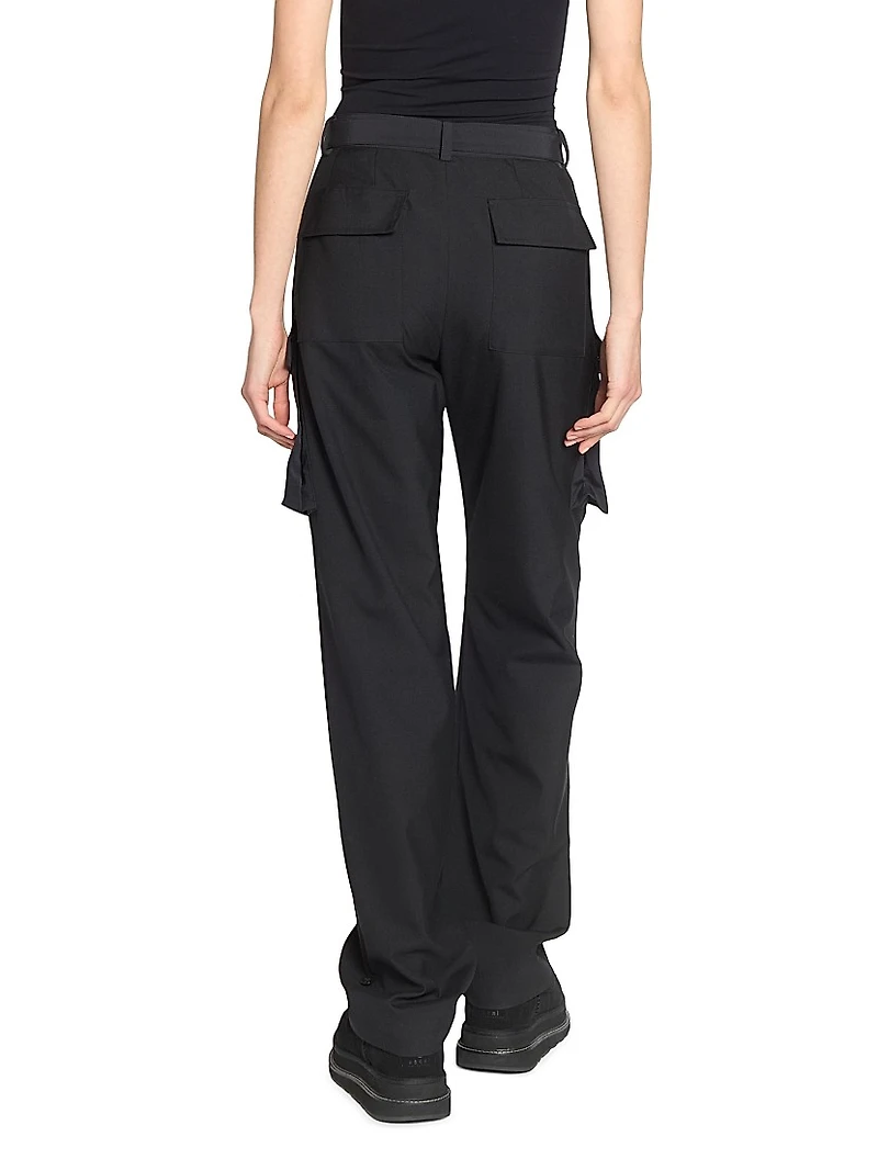 Cotton Cargo Suiting Pants