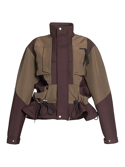 Colorblocked Blouson Jacket