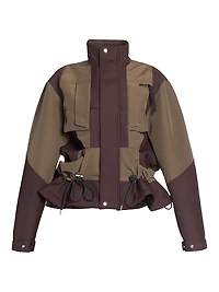 Colorblocked Blouson Jacket