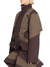 Colorblocked Blouson Jacket