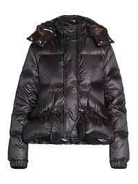 Hooded Blouson Puffer Jacket